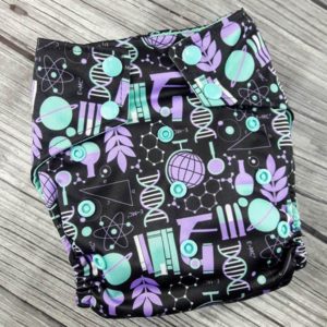 Purple Science Chemistry Cover Diaper Made to Order
